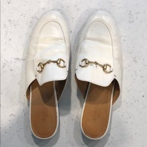 White/cream Gucci princetowns